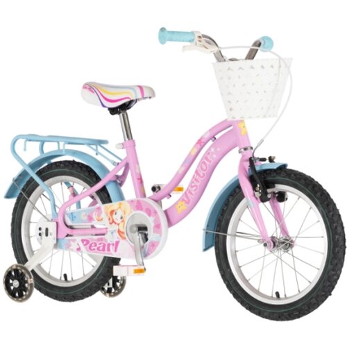 Visitor Bicikl kids pearl 16" 9" v-brake kontra 105-125cm (16") roze Cene