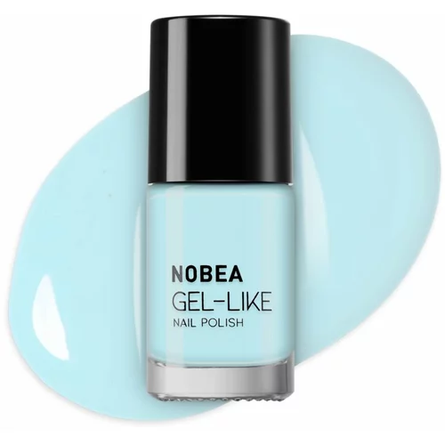NOBEA Day-to-Day Gel-like Nail Polish lak za nohte z gel učinkom odtenek #N67 Sky blue 6 ml