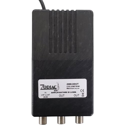 Zodiac Antensko pojačalo, 1 ulaz 2 izlaza, 20/20dB ZMS /2OUT Slike