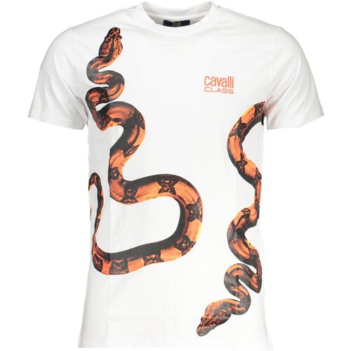 Cavalli Class MEN'S SHORT SLEEVED T-SHIRT WHITE Cene