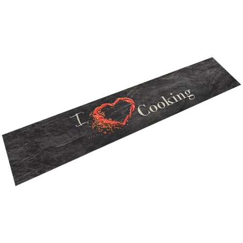 vidaXL Kuhinjski tepih perivi s natpisom Cooking 60x300 cm baršunasti Cijene
