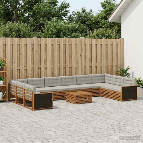  Setovi sofa s jastukom 11 pcs Čvrsto drvo akacije Cene