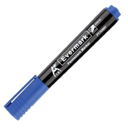 Aplus Permanentni marker EVERMARK, moder okrogla konica 12 KOS Cene