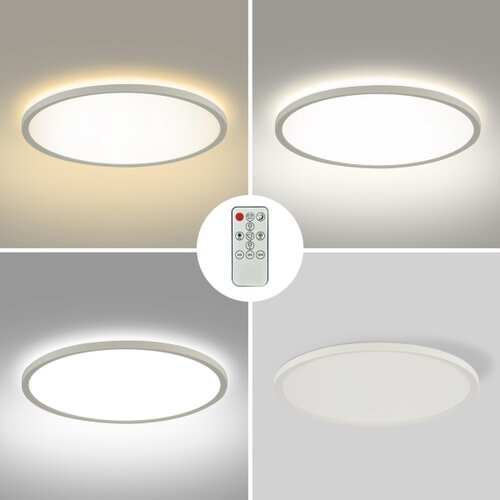  Brilagi - LED prigu&amp;scaron;iva svetiljka ULTRA SLIM LED/24W/230V prečnik 42 cm bela + daljinski upravljač Slike