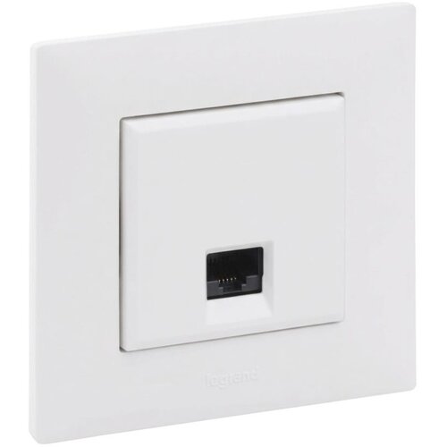 Legrand ethernet utičnica RJ45 sa okvirom niloe step bela Slike