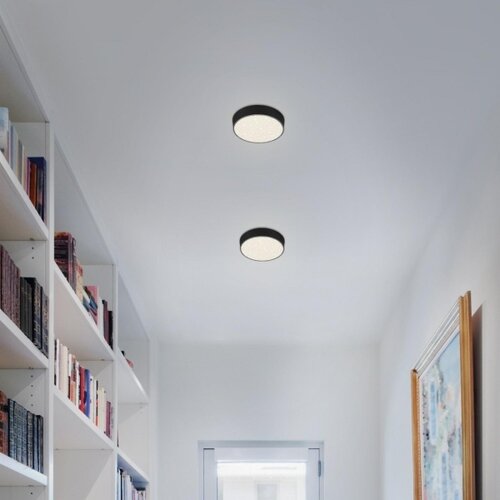 BRILONER 7072-415 - led plafonsko svetlo star sky LED/11W/230V &amp;oslash; 15 cm crna Slike