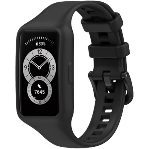 AVIZAR pa&amp;scaron;ček za huawei band 7 / 6 pro / 6 / honor band 6, udoben silikon - ?rn, (5000039254) Slike