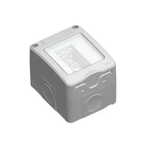 GEWISS GW27002 za&amp;scaron;tićeno kući&amp;scaron;te za sistemske uređaje - 2 GANG - RAL 7035 GREI - IP40 Slike