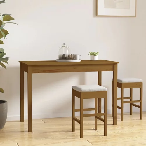  Blagovaonski stol boja meda 110 x 55 x 75 cm masivna borovina