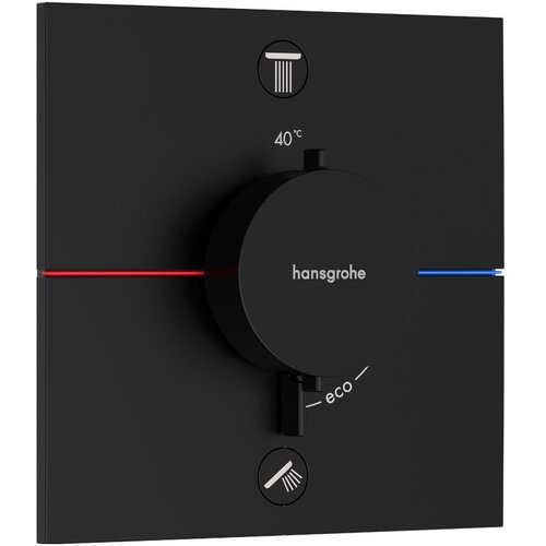 Hansgrohe ShowerSelect Comfort E me&scaron;ač termostatski za skrivenu ugradnju 2 funkcije mat crni 15572670 Cene