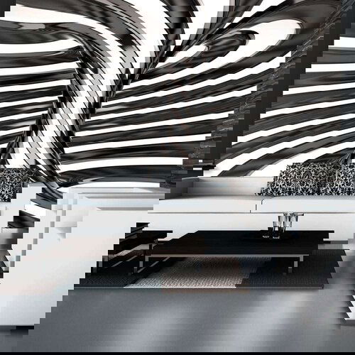  Tapeta - Black and white swirl 250x175 Slike