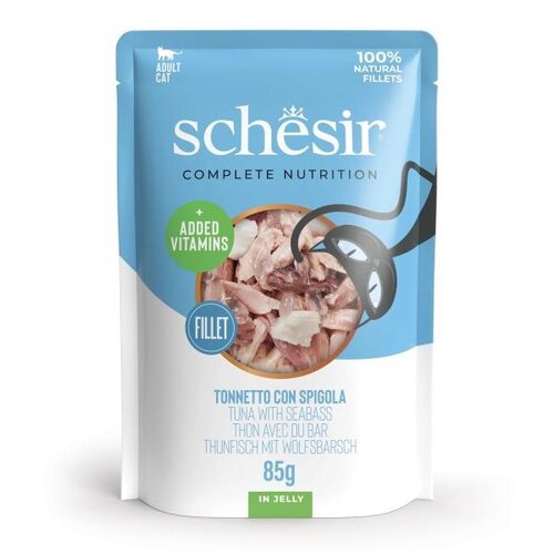 Schesir Complete&Balanced kesica za mačke - Tuna i brancin u želeu 85g Cene