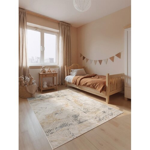 Dieter Knoll TKANA PREPROGA 160/230 cm tkano krem barve, siva Slike