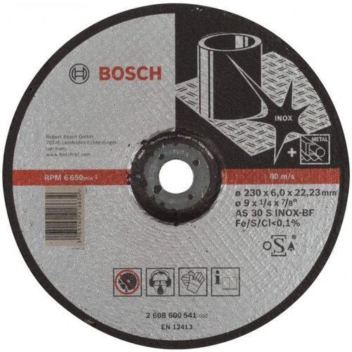 Bosch brusna ploča ispupčena expert for inox 230 x 6 mm Slike