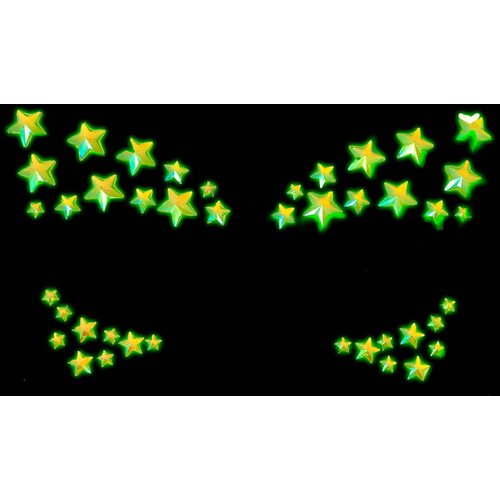 Leg Avenue Celeste Face Jewels Sticker EYE045 Clear Cene