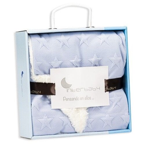 Interbaby Dvostrana Dekica 80x100cm Stars Blue Slike