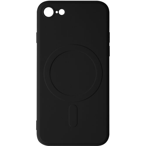 AVIZAR Ovitek Magsafe Case iPhone 8 in iPhone SE 2020, 2022 Silikonska fleksibilna notranjost, mehak ovitek Mag na dotik - crn, (20640371) Cene