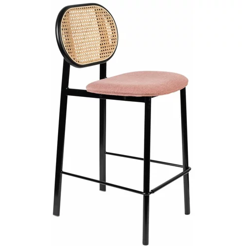 Zuiver Črno-svetlo roza barski stolček 94 cm Spike - Zuiver