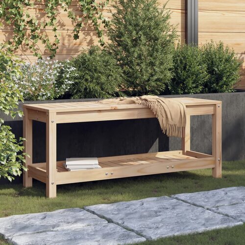 vidaXL Vrtna klupa 108x35x45 cm od masivne borovine Cene