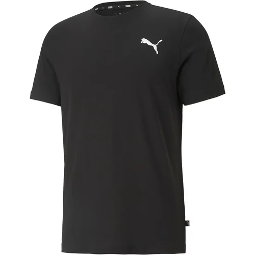 Puma Majice s kratkimi rokavi Essential Small Logo Črna