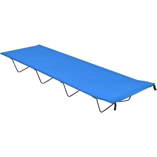  Krevet za kampiranje 180 x 60 x 19 cm od tkanine i čelika plavi Cijene