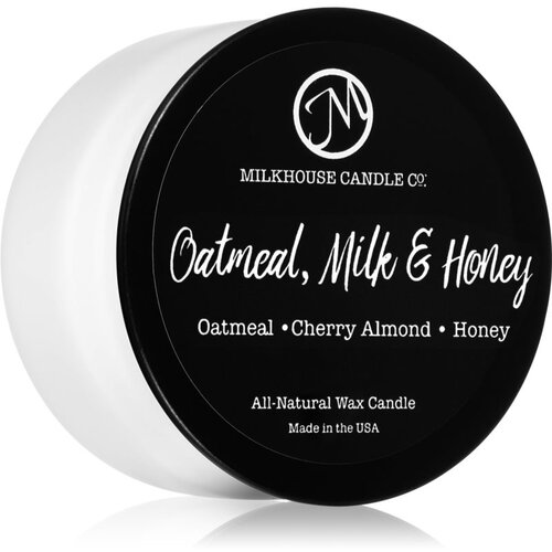 Milkhouse Candle Co. Creamery Oatmeal, Milk &amp;amp; Honey di&amp;scaron;eča sveča Sampler Tin 42 g Slike