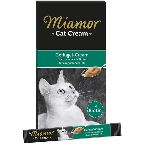 Miamor Cat Cream krema s perutnino - 6 x 15 g