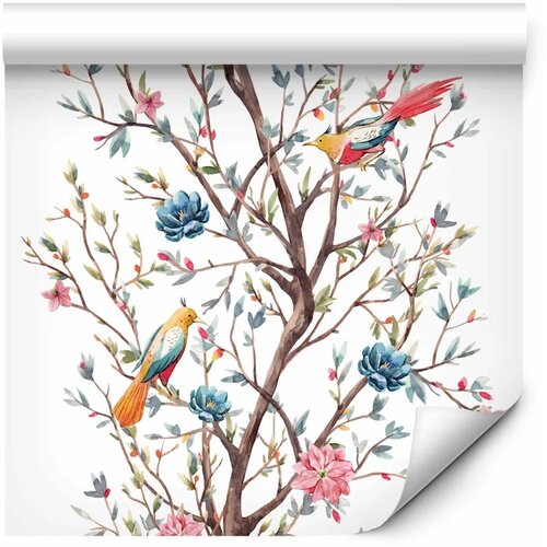  Tapeta - Birds on a Flowering Twig 49x1000 Samoljepljiva Slike