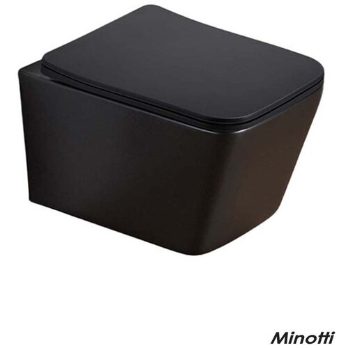 Minotti Wc &scaron;olja rimless crna mat Piano sa softclose daskom Cene