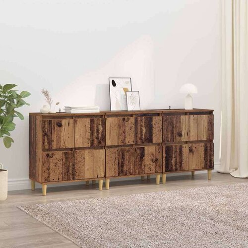  Stranske omare 3 pcs Star les 60 x 35 x 70 cm Konstruiran les, (5000108265) Cene