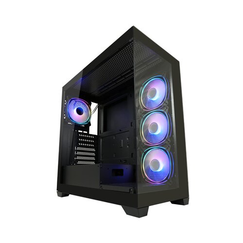 LC-Power Case Gaming 715B Midi-tower, ATX, 4x ARGB fan1x USB-C, 2x USB-A Slike