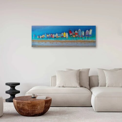  Slika - Colourful Boats (1 Part) Narrow 135x45 Standard Cene