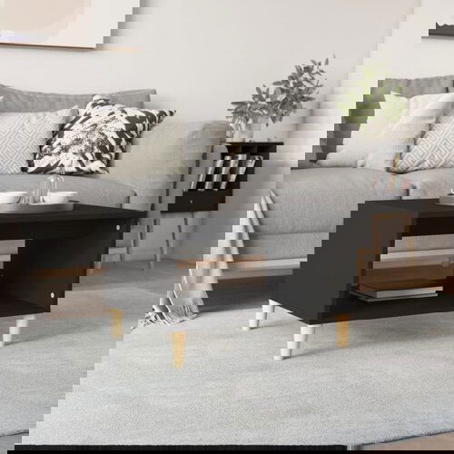 VidaXL Klubska mizica črna 60x40x50 cm konstruiran les Slike