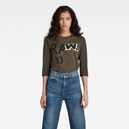 G-star T-shirt - Compact jersey o green Slike