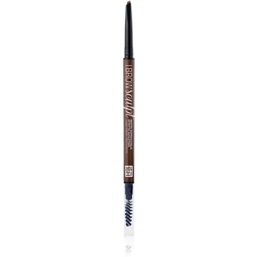 bellaoggi I Brow Sculpt Eyebrows Pencil precizna olovka za obrve sa četkicom nijansa Dark Brown 1 g