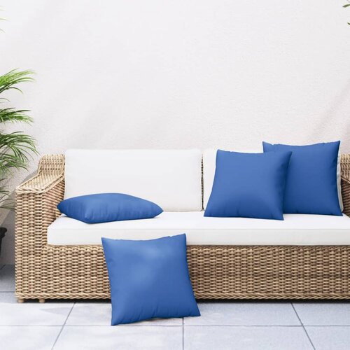 vidaXL Blazine za kavč 4 kosi kraljevsko modre 60x60 cm blago Cene