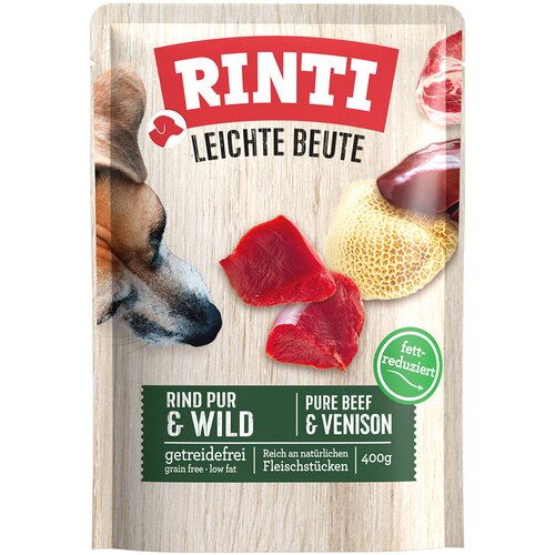  Ekonomično pakiranje RINTI Easy Prey 30 x 400 g - Čista govedina i divljač Cijene
