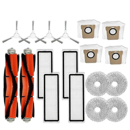 INORCO Rezervni deli robotskega sesalnika C102cn Glavna stranska krtača HEPA Filter Mop Pad Vrečka za prah, (22029984) Slike