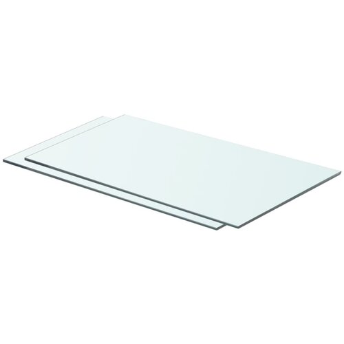 VidaXL Police 2 kosa steklo prosojno 60x30 cm Slike