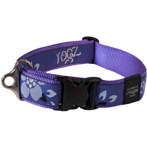 Rogz side release collar purple forest - ogrlica za pse xxl Cene