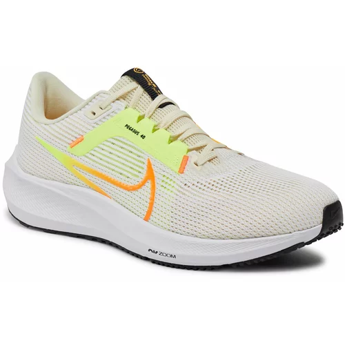 Nike Čevlji Air Zoom Pegasus 40 DV3853-101 White/Multi/Color/Coconut Milk