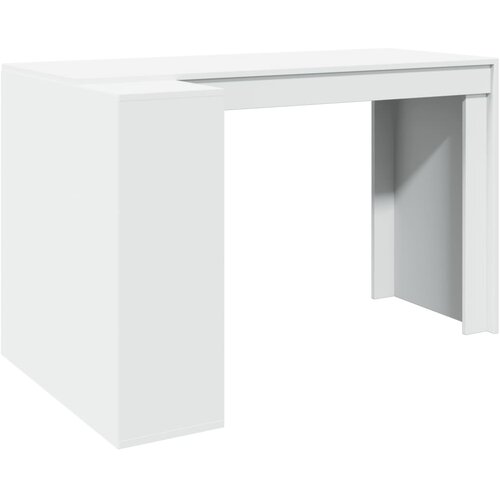 Maison Chic Pisarniška Pisalna miza - pisarniška miza - Računalniška miza bela 123,5x73,5x75 cm inž. les, (21785238) Cene