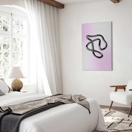  Slika - Silver Intricacies - Fluid Metallic Figure on a Gradient Background 40x60 Cene