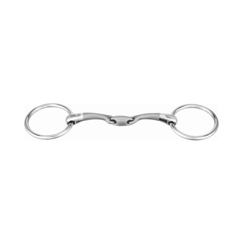  SATINOX Snaffle Bit brzda, 12 mm, dvojno lomljena - 135 mm Cene