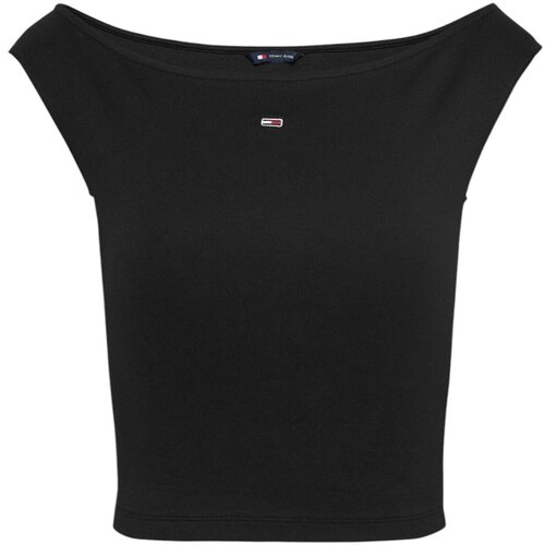 Tommy Hilfiger Majice s kratkimi rokavi TJW BOAT NECK TOP SS DW0DW20234 Črna Cene