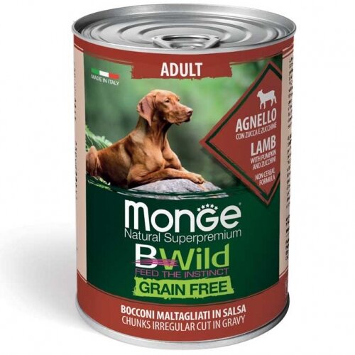 Monge dog adult konzerva bwild lamb 400g Cene