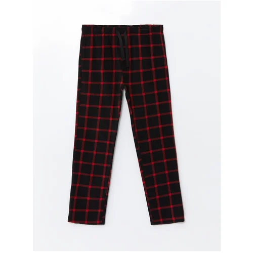 LC Waikiki Men's Standard Fit Plaid Fleece Pajama Bottom