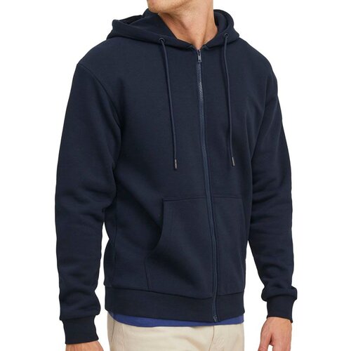 Jack &amp;amp; Jones mu&amp;scaron;ka dukserica s kapuljačom i zatvaračem Bradley (plava) Slike