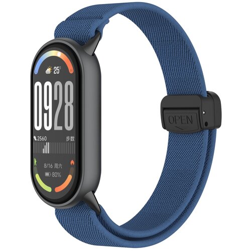 INF združljivost s xiaomi 10/9/8: magnetna pletena elastična zapestnica s kovinsko glavo blue, (5000085955) Cene