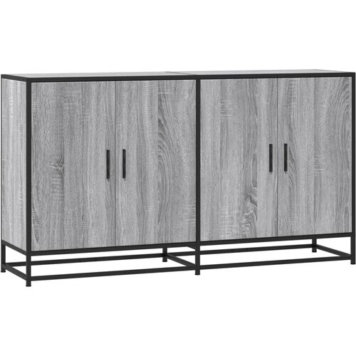 Maison Chic Komoda - Predalnik siva sonoma 134x35x76 cm inženirski les, (21718080) Slike